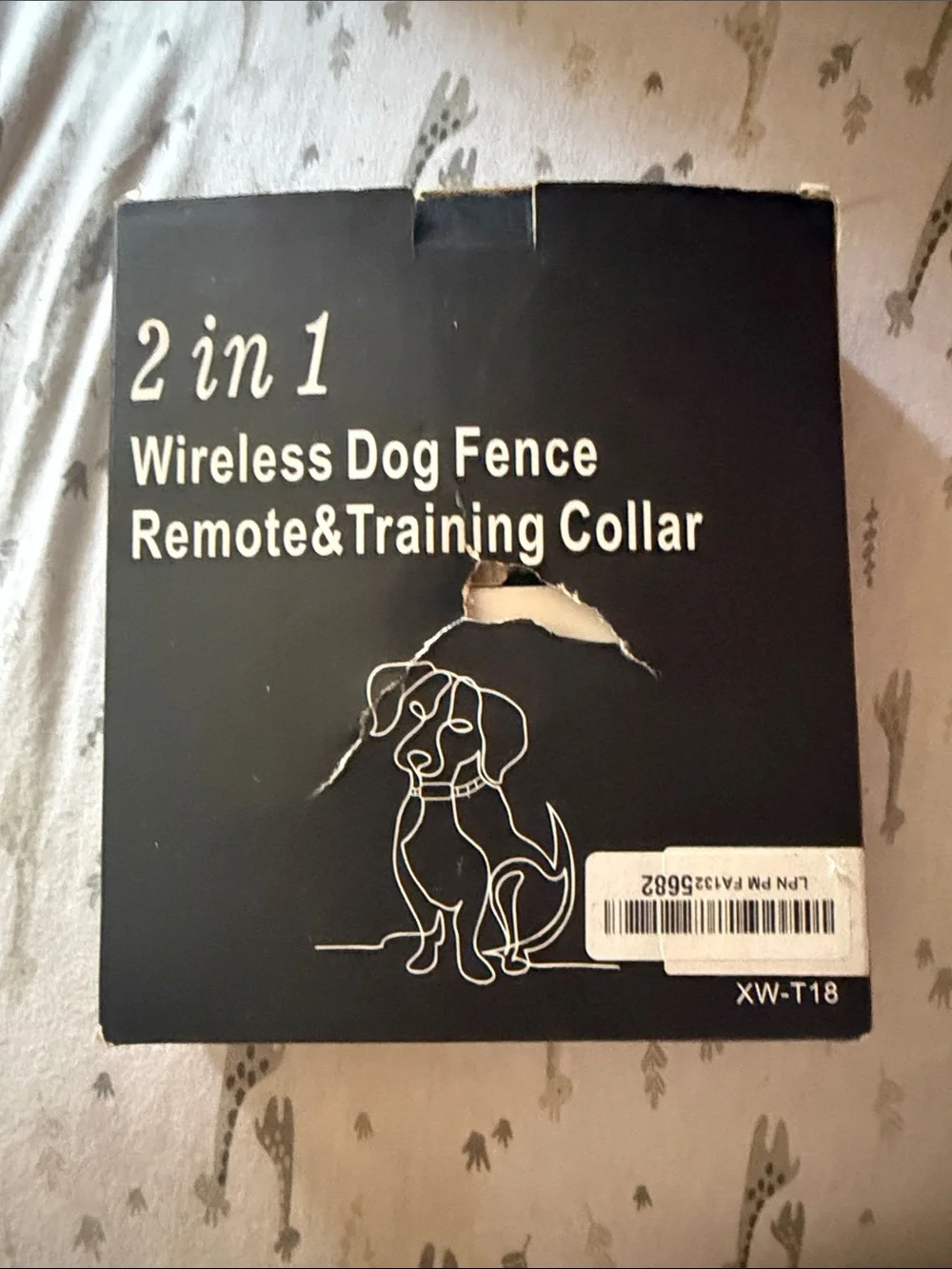 Wireless Dog Fence Remote & Training Collar - Black